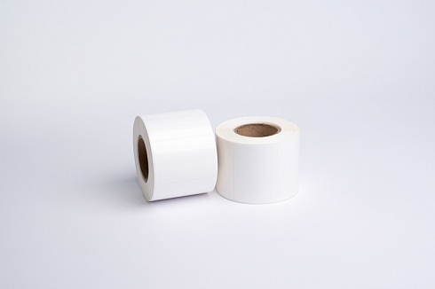 Этикетка полипропилен 58х40 мм, 500 шт, втулка 76 мм