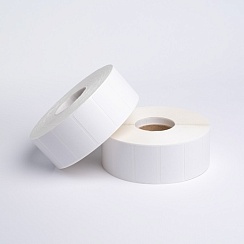 Этикетка полипропилен 43х25 мм, 500 шт, втулка 40 мм